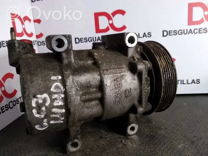 Peugeot 206+ Air conditioning (A/C) compressor (pump) 9646279880