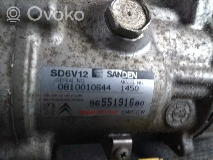 Citroen C2 Air conditioning (A/C) compressor (pump) 9655191680