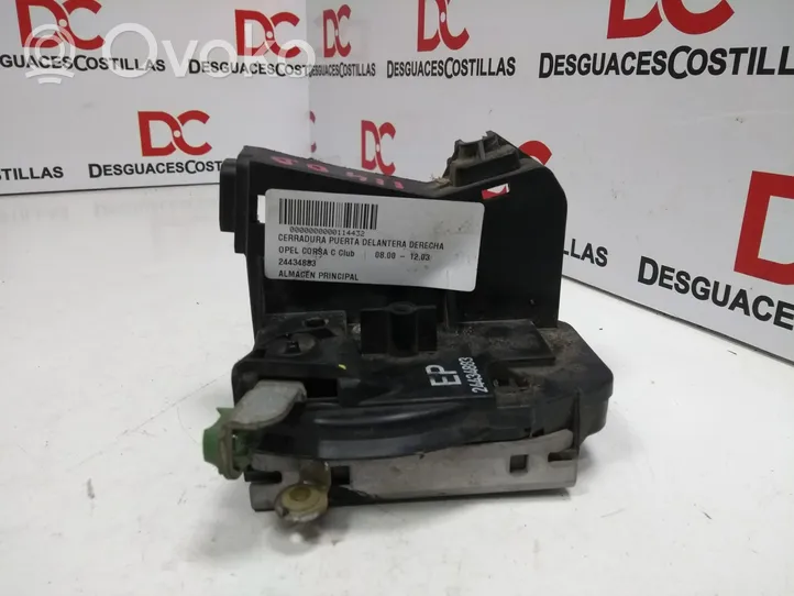 Opel Corsa C Front door lock 24434883