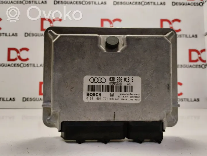 Audi A4 S4 B5 8D Moottorin ohjainlaite/moduuli 038906018S