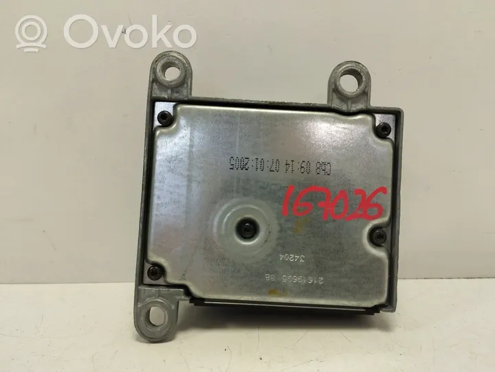 Citroen C5 Oro pagalvių valdymo blokas 9658177080