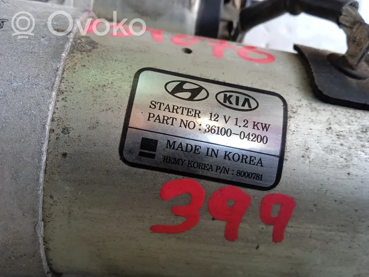 Hyundai Kona I Motor de arranque 3610004200