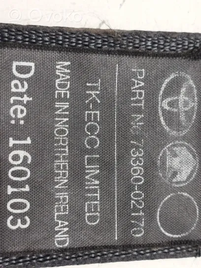 Toyota Corolla E110 Pas bezpieczeństwa fotela tylnego 7336002170