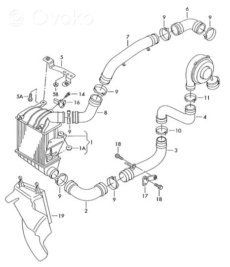 Seat Ibiza III (6L) Tepimo vamzdelis (-iai)/ žarna (-os) 6Q0145770G