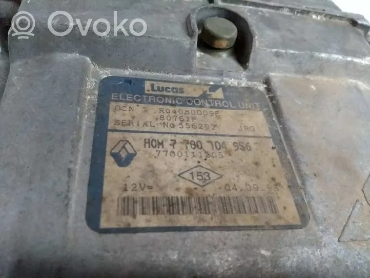 Renault Kangoo I Engine control unit/module 7700104956