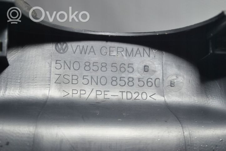 Volkswagen Golf V Ohjauspyörän pylvään verhoilu 5N0858565B