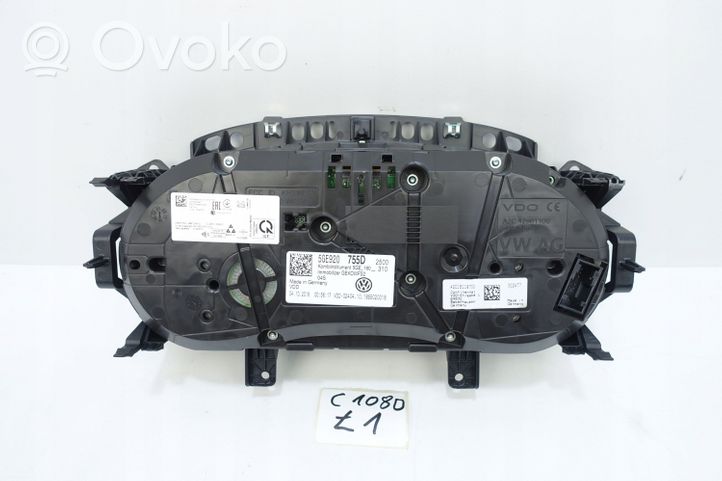 Volkswagen e-Golf Compteur de vitesse tableau de bord 5GE920755D