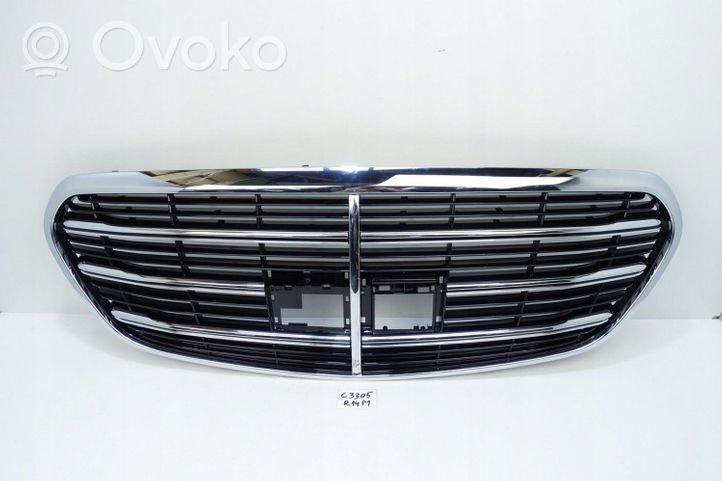 Mercedes-Benz S W223 Grille calandre supérieure de pare-chocs avant ATRAPA GRILL ZDERZAKA MER