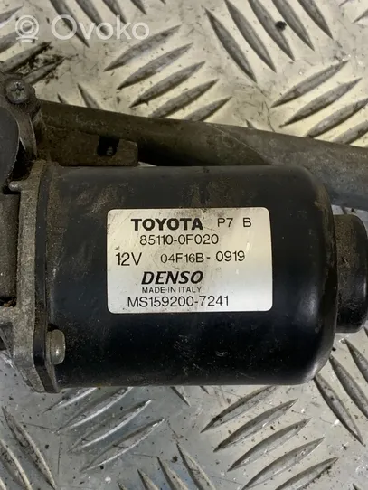 Toyota Corolla Verso E121 Motor y varillaje del limpiaparabrisas delantero 851100F020