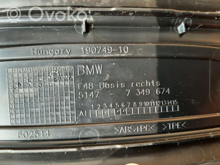 BMW X1 F48 F49 Copertura del rivestimento del sottoporta anteriore 