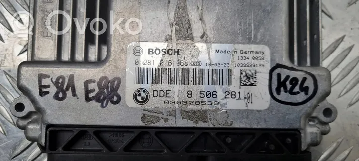 BMW 1 E81 E87 Komputer / Sterownik ECU silnika 8506281