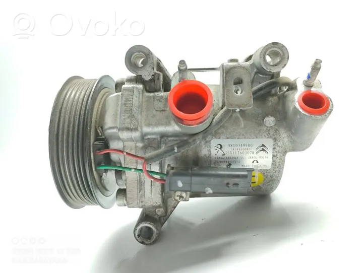 Citroen Berlingo Air conditioning (A/C) compressor (pump) 9810349980