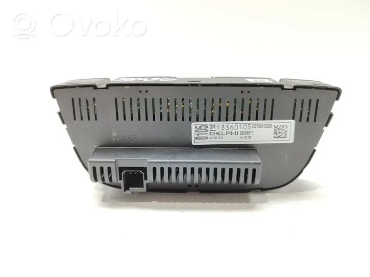 Opel Astra J Climate control unit 13360105