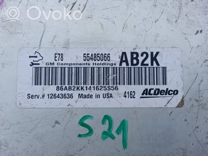 Chevrolet Cruze Unité de commande, module ECU de moteur 12643636