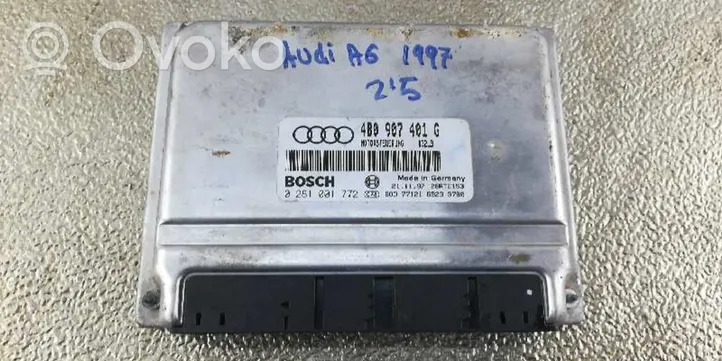 Audi A6 S6 C5 4B Moottorin ohjainlaite/moduuli 4B0907401G