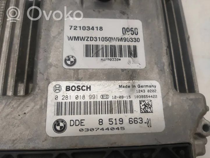 Mini Cooper Countryman R60 Sterownik / Moduł ECU 0281018991