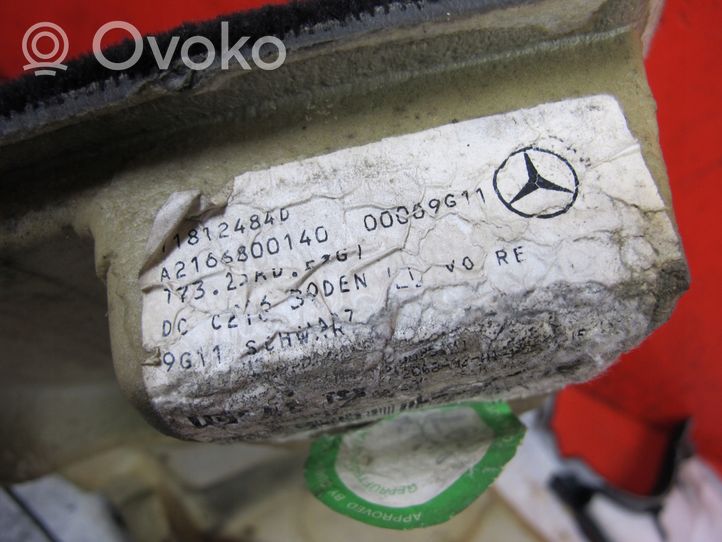 Mercedes-Benz CL C216 Wykładzina podłogowa przednia A2166800140