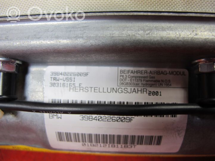 BMW X5 E53 Poduszki powietrzne Airbag / Komplet 336752162