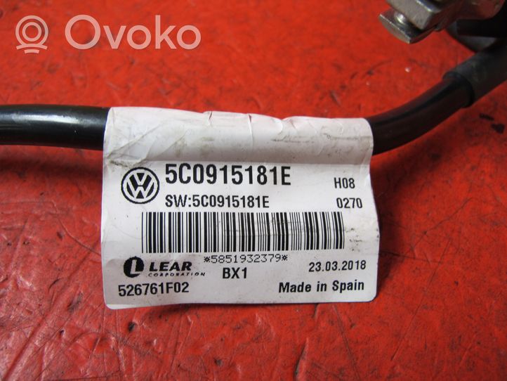 Volkswagen Beetle A5 Minus / Klema / Przewód akumulatora 5C0915181E