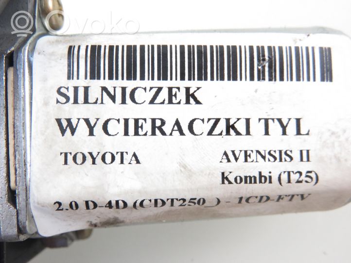 Toyota Avensis T250 Motorino del tergicristallo del lunotto posteriore 8513005100