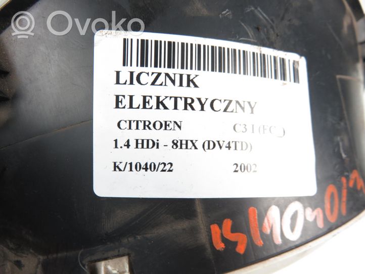 Citroen C3 Licznik / Prędkościomierz 