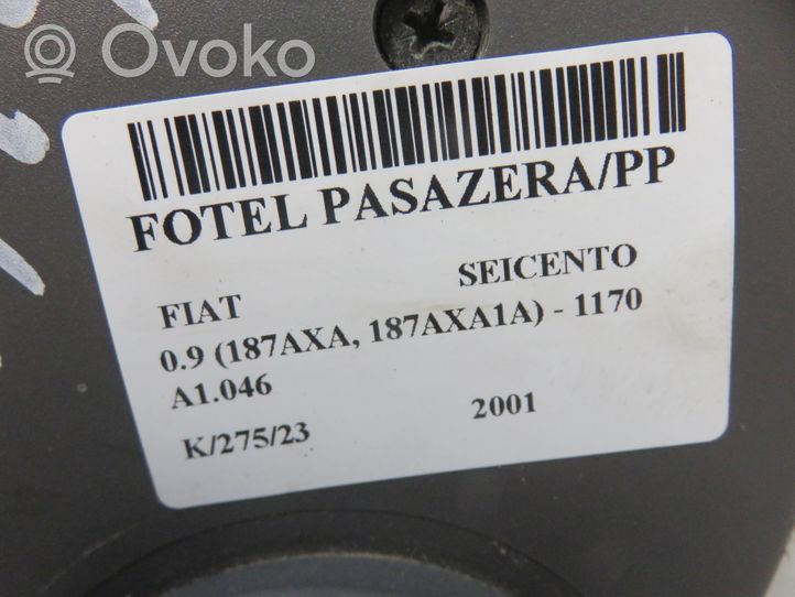 Fiat Seicento/600 Fotel przedni pasażera 