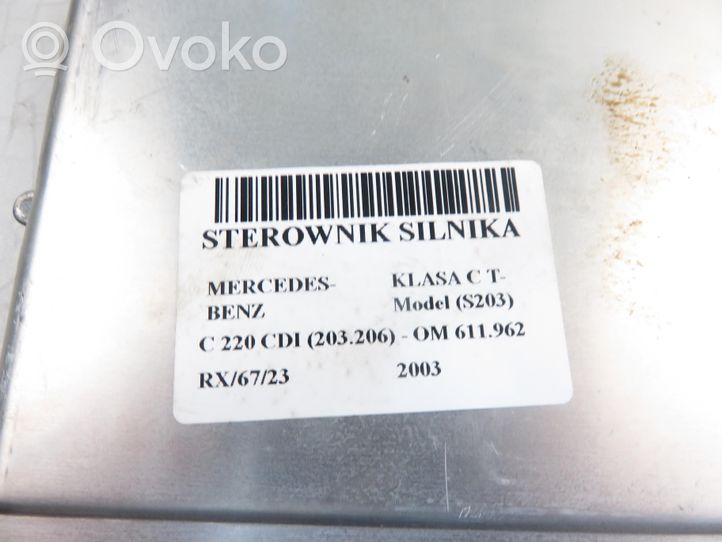 Mercedes-Benz C AMG W203 Sterownik / Moduł ECU 0281011008