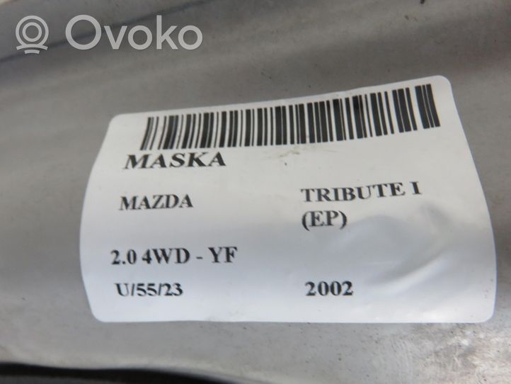 Mazda Tribute Pokrywa przednia / Maska silnika 