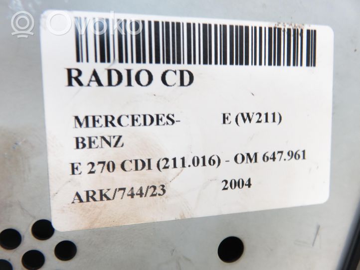 Mercedes-Benz E AMG W211 Panel / Radioodtwarzacz CD/DVD/GPS 