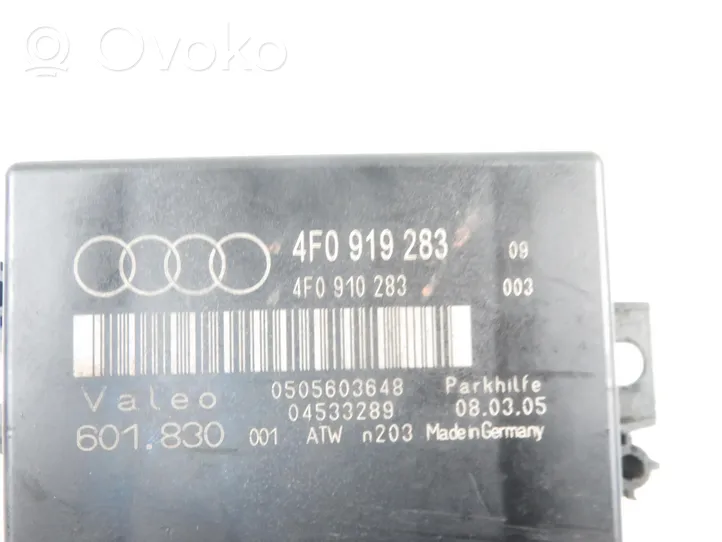 Audi A6 S6 C6 4F Pysäköintitutkan (PCD) ohjainlaite/moduuli 4f0910283
