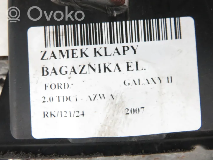 Ford Galaxy Zamek klapy tylnej / bagażnika 