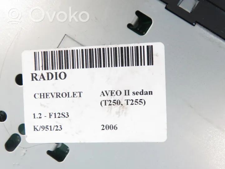 Chevrolet Aveo Radio/CD/DVD/GPS-pääyksikkö 