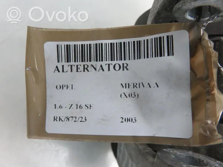 Opel Meriva A Generatore/alternatore 08133600