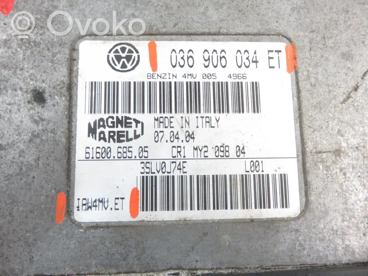 Skoda Fabia Mk1 (6Y) Calculateur moteur ECU IAW4MVET