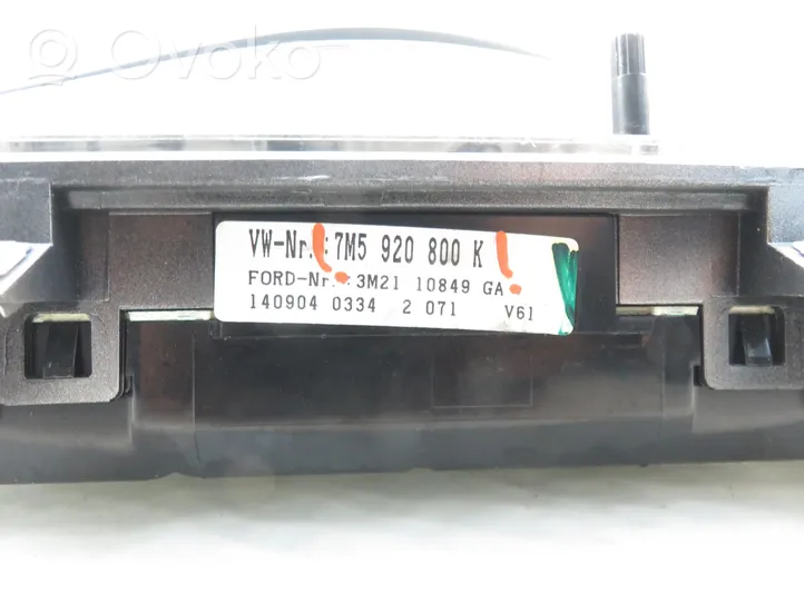 Ford Galaxy Compteur de vitesse tableau de bord 3M2110849GA