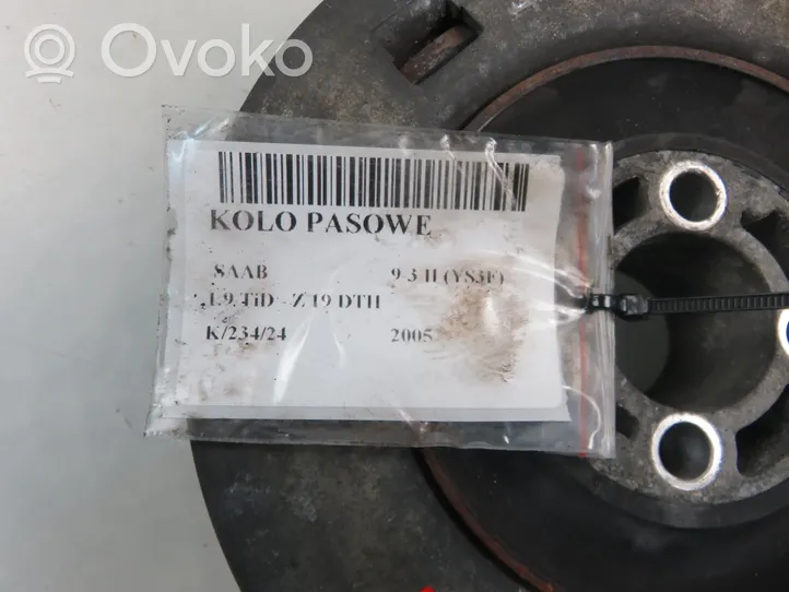 Saab 9-3 Ver1 Koło pasowe wału korbowego 