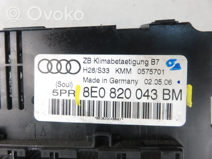 Audi A4 S4 B7 8E 8H Interruttore ventola abitacolo 