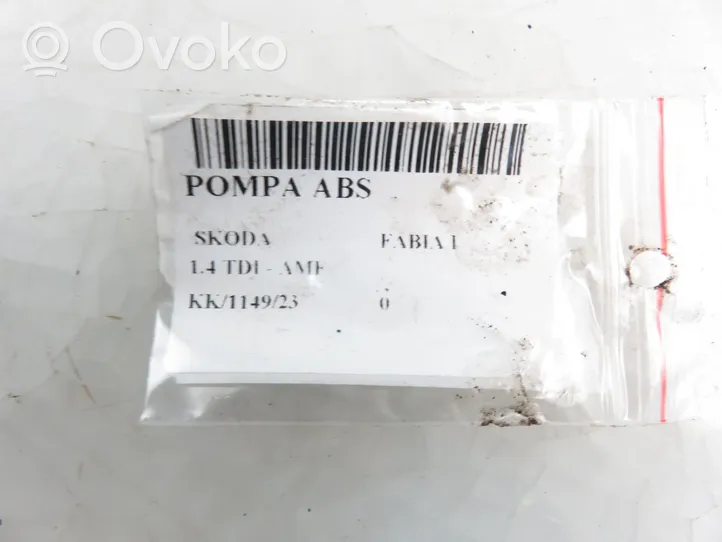 Skoda Fabia Mk1 (6Y) Pompe ABS 0265224011