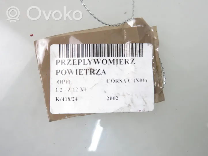 Opel Corsa C Przepływomierz masowy powietrza MAF 0280218031