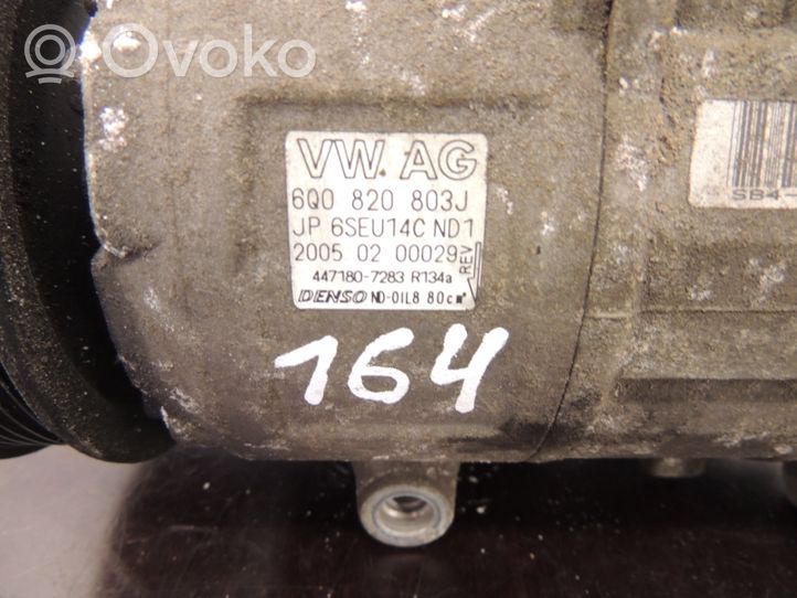 Volkswagen Polo Air conditioning (A/C) compressor (pump) 6Q0820803J