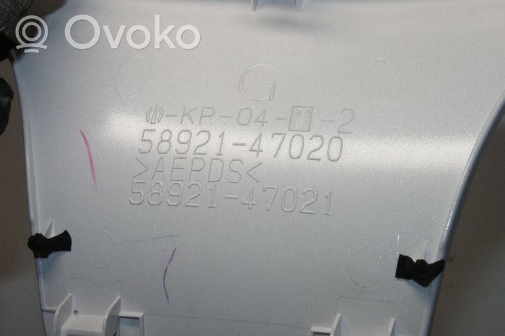 Toyota Prius (XW50) Garniture de panneau console centrale 5892147020