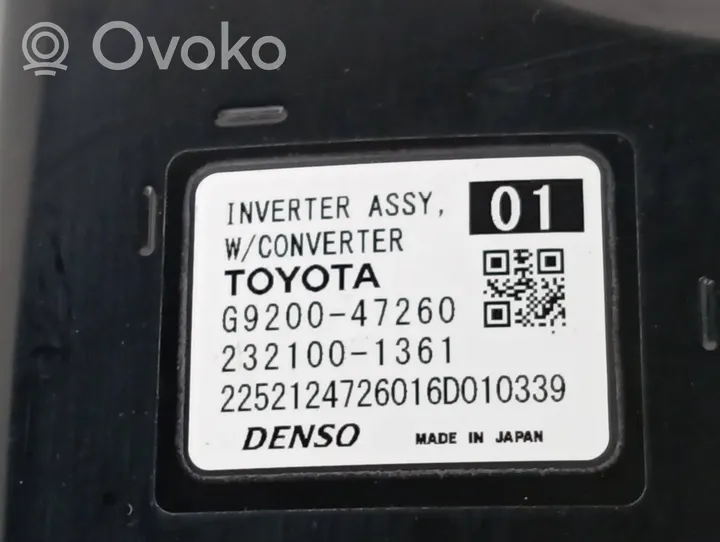 Toyota Prius (XW50) Jännitteenmuunnin/vaihtosuuntaaja G920047260