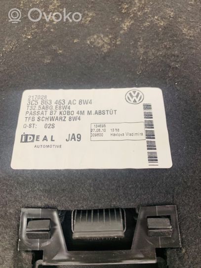 Volkswagen PASSAT B7 Trunk/boot mat liner 3C5863463A68W4