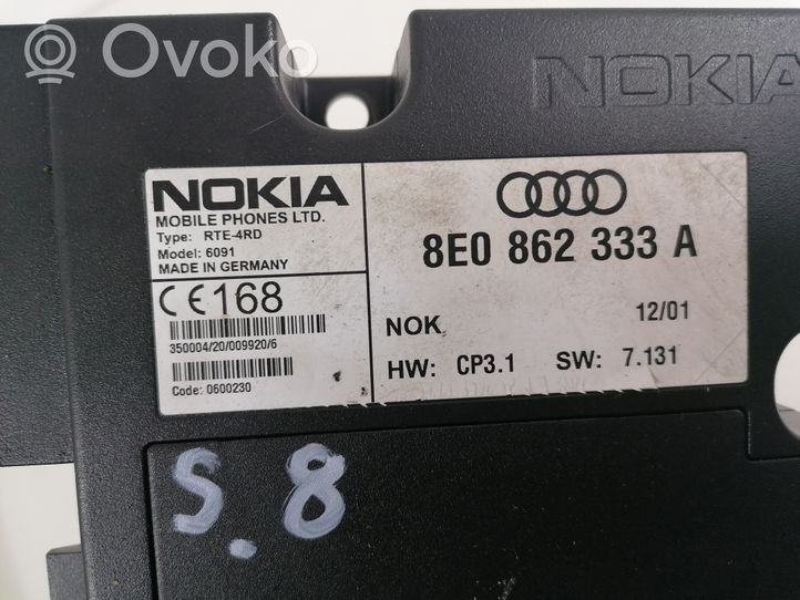 Audi A8 S8 D2 4D Unité de commande, module téléphone 8E0862333A