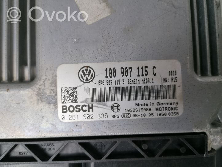 Volkswagen Eos Engine control unit/module 1Q0907115C