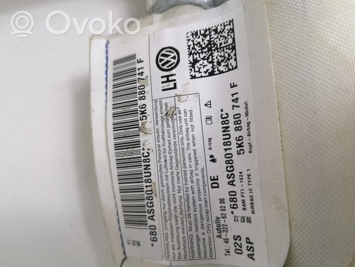 Volkswagen Golf VI Stogo oro pagalvė (užuolaida) 5K6880741F