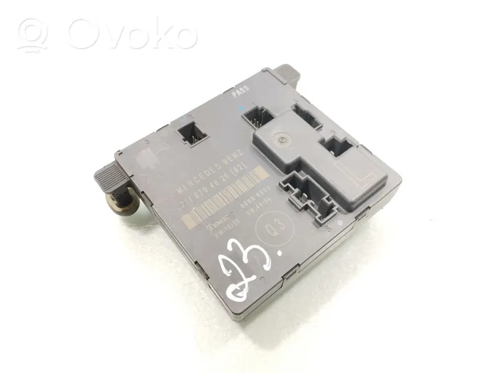 Mercedes-Benz E AMG W211 Door control unit/module 2118704026