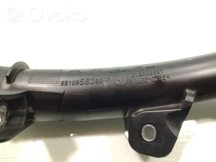 Opel Crossland X Tube d'admission d'air 9810958380