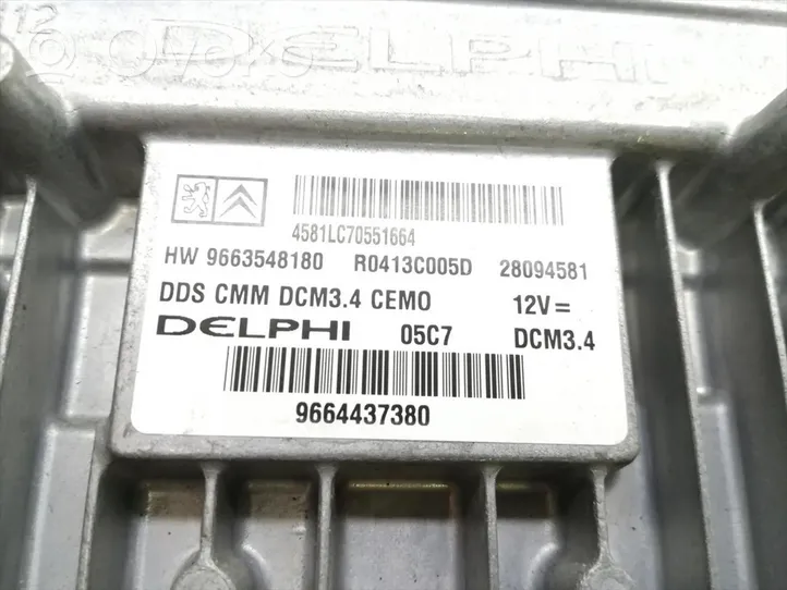 Peugeot 307 Calculateur moteur ECU 9664437380