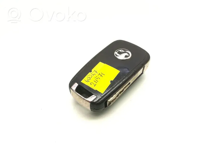 Opel Astra J Ignition key/card 13574865